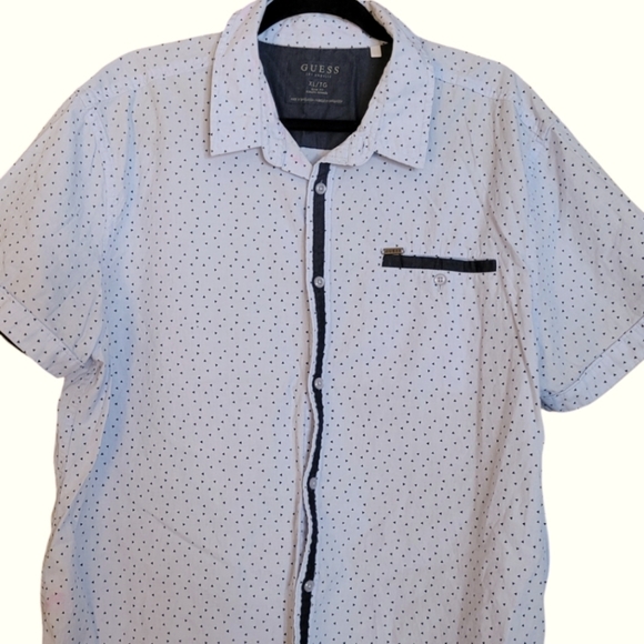 GUESS COTTON BUTTON DOWN - Picture 1 of 8